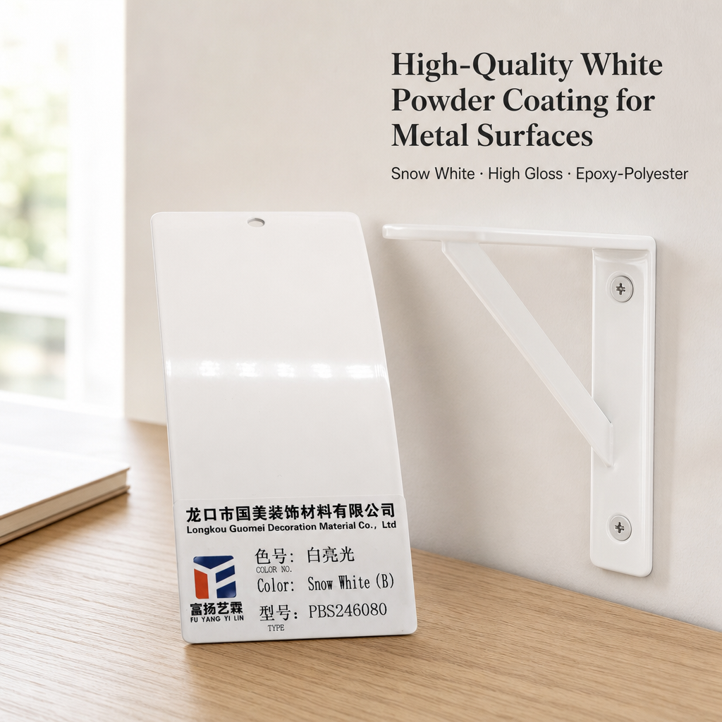 White color powder coating