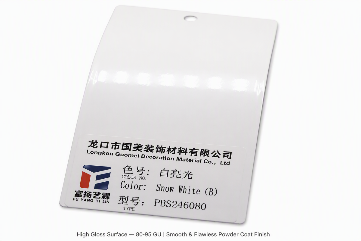 White color powder coating