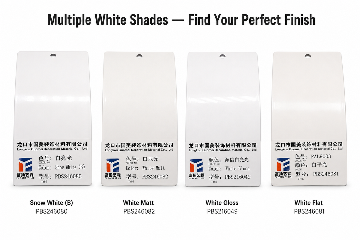 White color powder coating
